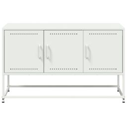 Berkfield Home TV Cabinet White 100.5x39x60.5 cm Steel - thumbnail 6