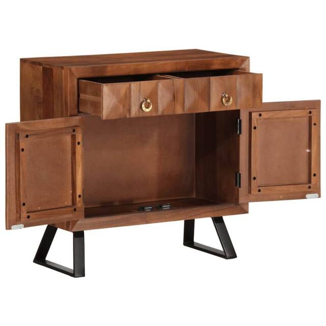 Berkfield Home Drawer Cabinet Honey Brown 70x35x70 cm Solid Wood Acacia - Size: 70 x 35 x 70 cm - image 1