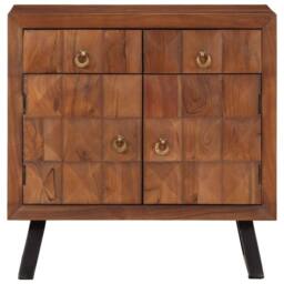 Berkfield Home Drawer Cabinet Honey Brown 70x35x70 cm Solid Wood Acacia - Size: 70 x 35 x 70 cm - thumbnail 3