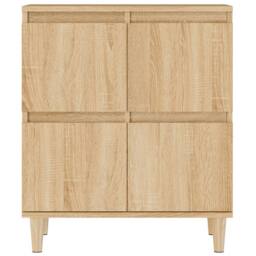 Berkfield Home Sideboards 2 pcs Sonoma Oak 60x35x70 cm Engineered Wood in Light Tan - Size: 60 x 35 x 70 cm - thumbnail 8