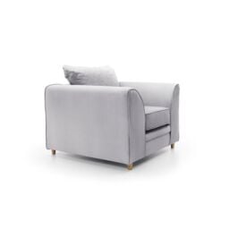 Abakus Direct Chicago Spill-Proof Velvet Armchair in Light Blue - thumbnail 6