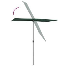 Berkfield Home Outdoor Parasol with Aluminium Pole 180x110 cm Green - thumbnail 6