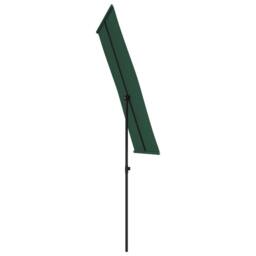 Berkfield Home Outdoor Parasol with Aluminium Pole 180x110 cm Green - thumbnail 5