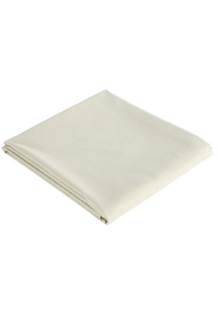 CHRISTY Pure Cotton Percale Flat Sheets in Beige - Size: Super King Flat - image 1
