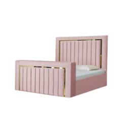 Stratus Interiors Emperor Tv Bed Gold Silver Trim Panel Border - Pink - Size: Small Double - thumbnail 2