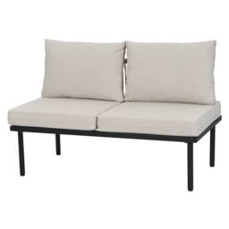 HomeTouch Handwoven Rope 6 Seater Garden Lounge Set with Coffee Table in Beige - Size: 5 Pack - thumbnail 6