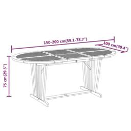 Berkfield Home Beautiful 5 Piece Garden Dining Set Solid Wood Eucalyptus in Brown - thumbnail 8