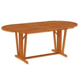 Berkfield Home Beautiful 5 Piece Garden Dining Set Solid Wood Eucalyptus in Brown - thumbnail 6