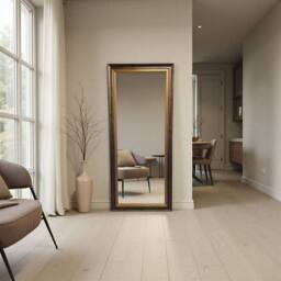 Yearn Mirrors Classic Full Length Bronze Gold Bevelled Wall Mirror - thumbnail 3