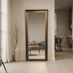 Yearn Mirrors Classic Full Length Bronze Gold Bevelled Wall Mirror - thumbnail 2