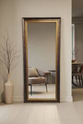 Yearn Mirrors Classic Full Length Bronze Gold Bevelled Wall Mirror - thumbnail 1
