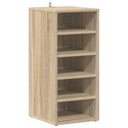 Berkfield Home Shoe Cabinet Sonoma Oak 31.5x35x70 cm Engineered Wood in Light Tan