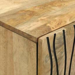 Berkfield Home Sideboard 60 x 33.5 x 75 cm - Made of Solid Mango & Engineered Wood in Brown - thumbnail 6