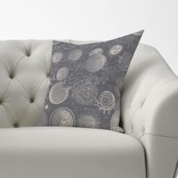 Warren Reed - Designer Sun & Moon in Grey Cushions - Size: 45 cm x 45 cm - thumbnail 3