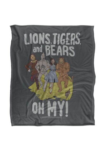 Warner Brothers The Wizard Of Oz Officially Licensed Silky Touch Super Soft Throw Blanket 152 x 127 cm in White - image 1