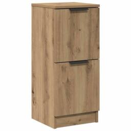 Berkfield Home Sideboard Artisan Oak 30x30x70 cm Engineered Wood in Brown - Size: 30 x 30 x 70 cm - thumbnail 1