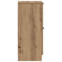 Berkfield Home Sideboard Artisan Oak 30x30x70 cm Engineered Wood in Brown - Size: 30 x 30 x 70 cm - thumbnail 6