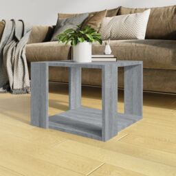 Berkfield Home Coffee Table Grey Sonoma 40x40x30 cm Engineered Wood - Size: 40 x 40 x 30 cm - thumbnail 1
