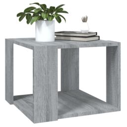 Berkfield Home Coffee Table Grey Sonoma 40x40x30 cm Engineered Wood - Size: 40 x 40 x 30 cm - thumbnail 4