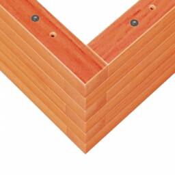 Berkfield Home Decorative Garden Planter Wax Brown 110x60x23 cm Solid Wood Pine - Size: 110 x 60 x 23 cm - thumbnail 8