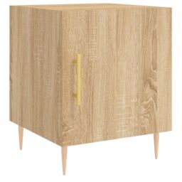 Berkfield Home Bedside Cabinets 2 pcs Sonoma Oak 40x40x50 cm Engineered Wood in Brown - Size: 40 x 40 x 50 cm - thumbnail 5