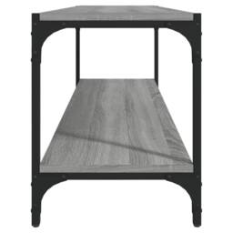 Berkfield Home TV Cabinet Grey Sonoma 100x33x41 cm Engineered Wood & Steel - Size: 100 x 33 x 41 cm - thumbnail 6