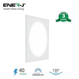 ENER-J Moon Light LED Backlit Panel Light, 60x60cms, 3400 lumens, 3 Years warranty, 4000K in White - Size: 25 cm diameter x 19 cm high - thumbnail 3