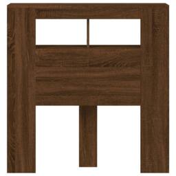 Berkfield Home LED Headboard Brown Oak 100x18.5x103.5 cm Engineered Wood - thumbnail 6