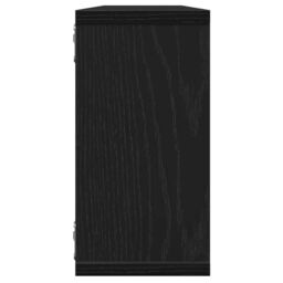 Berkfield Home Wall Cube Shelves 4 pcs Black Oak 100x15x30 cm Engineered Wood - Size: 100 x 15 x 30 cm - thumbnail 7