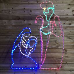 Samuel Alexander 1m Premier Nativity Scene Multicoloured LED Rope Light Silhouette Outdoor Christmas Decoration - thumbnail 2