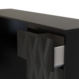 Ready Assembled 2 U Washington 6 Drawer Kneehole Desk (Ready Assembled) in True Black - thumbnail 5