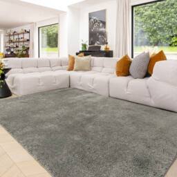 Kukoon Grey Washable Machine Shaggy Premium Rug - Size: 120 cm x 170 cm - thumbnail 1