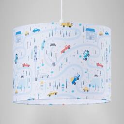 Happy Homewares Little Ones Play Village Lamp Shade - Town City Car Roads Map with Cars & Trucks - Size: 10 inches - thumbnail 7