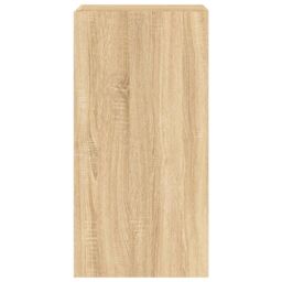 Berkfield Home TV Wall Cabinet with LED Lights Sonoma Oak 40.5x35x80 cm in Brown - thumbnail 9