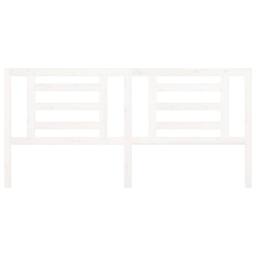 Berkfield Home Bed Headboard White 206x4x100 cm Solid Pine Wood - Size: 206 x 4 x 100 cm - thumbnail 3