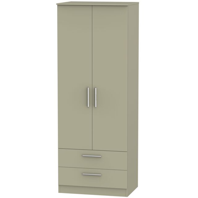 Ready Assembled 2 U Trent 2 Door 2 Drawer Wardrobe (Ready Assembled) in Light Brown