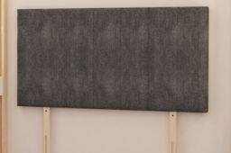 Somnior Austin Divan Bed Base with 2 Storage Drawers & Headboard Tweed Fabric in Charcoal - Size: Small Single - thumbnail 4