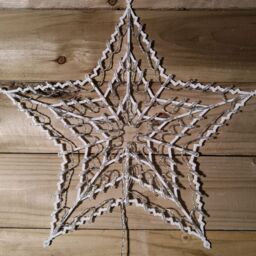 Samuel Alexander 50cm Warm White 100 LED Window Star Light Up Indoor/Outdoor Christmas Decorations in Beige - thumbnail 3