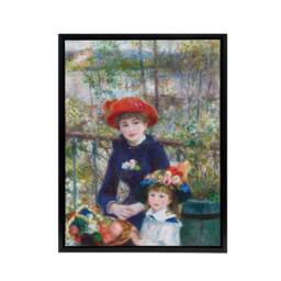 "Artery8 Renoir Two Sisters On The Terrace Framed Canvas Wall Art Print - Size: W12"" x H16""" - thumbnail 1
