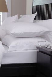 Martex Sestina 100% Cotton Percale Oxford Pillowcase - White