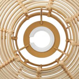 Emitto Ceiling Light Shade Wicker Basket Plastic Lampshade Pendant 2PCS in Beige - thumbnail 6