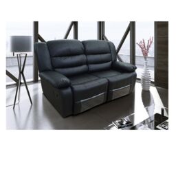 Snugg Furniture UK Limited (3+2 Seater) Roman Leather Recliner 3 Seater & 2 Seater sofa in Black - thumbnail 7