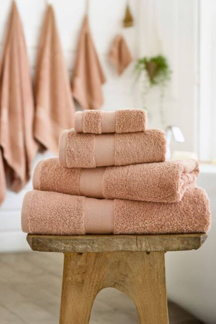 Deyongs Egyptian Embrace Towels - Egyptian Cotton Fluffy, Soft & Absorbent - 1846 in Coral - Size: Bath Sheet - image 1