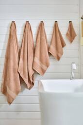 Deyongs Egyptian Embrace Towels - Egyptian Cotton Fluffy, Soft & Absorbent - 1846 in Coral - Size: Bath Sheet - thumbnail 2