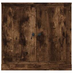 Berkfield Home Sideboard Smoked Oak 70x35.5x67.5 cm Engineered Wood in Brown - thumbnail 6