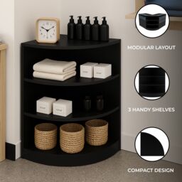 Monstershop Retail Shop Corner Counter LM60 - Black - thumbnail 2