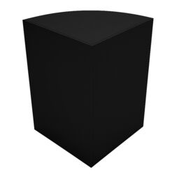 Monstershop Retail Shop Corner Counter LM60 - Black - thumbnail 3