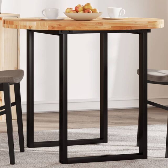 Berkfield Home Table Top Round √ò90x4 cm Solid Wood Acacia in Brown - Size: 90x4 cm - image 1