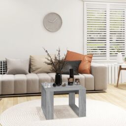 Berkfield Home Side Table Grey Sonoma 50x50x35 cm Engineered Wood - Size: 50 x 50 x 35 cm - thumbnail 3