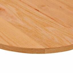 Berkfield Home Table Top Light Brown 80x40x2 cm Solid Wood Oak Oval - Size: 80 x 40 x 2 cm - thumbnail 8